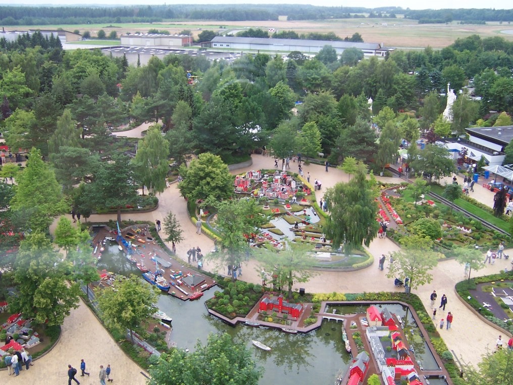 Blick über Miniland in Legoland Billund