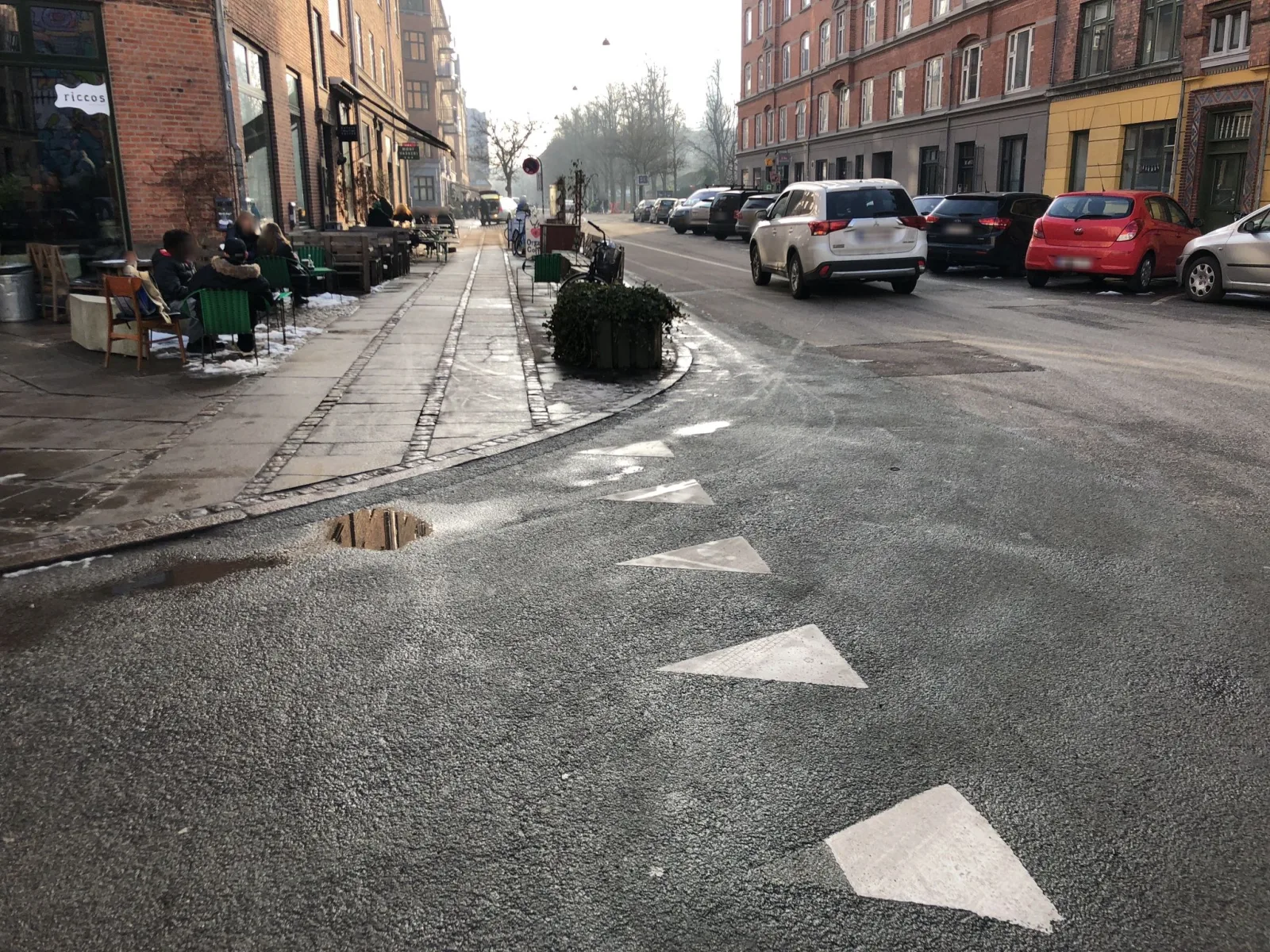 Mapillary-Foto in der Nähe von Isoteket Stefansgade