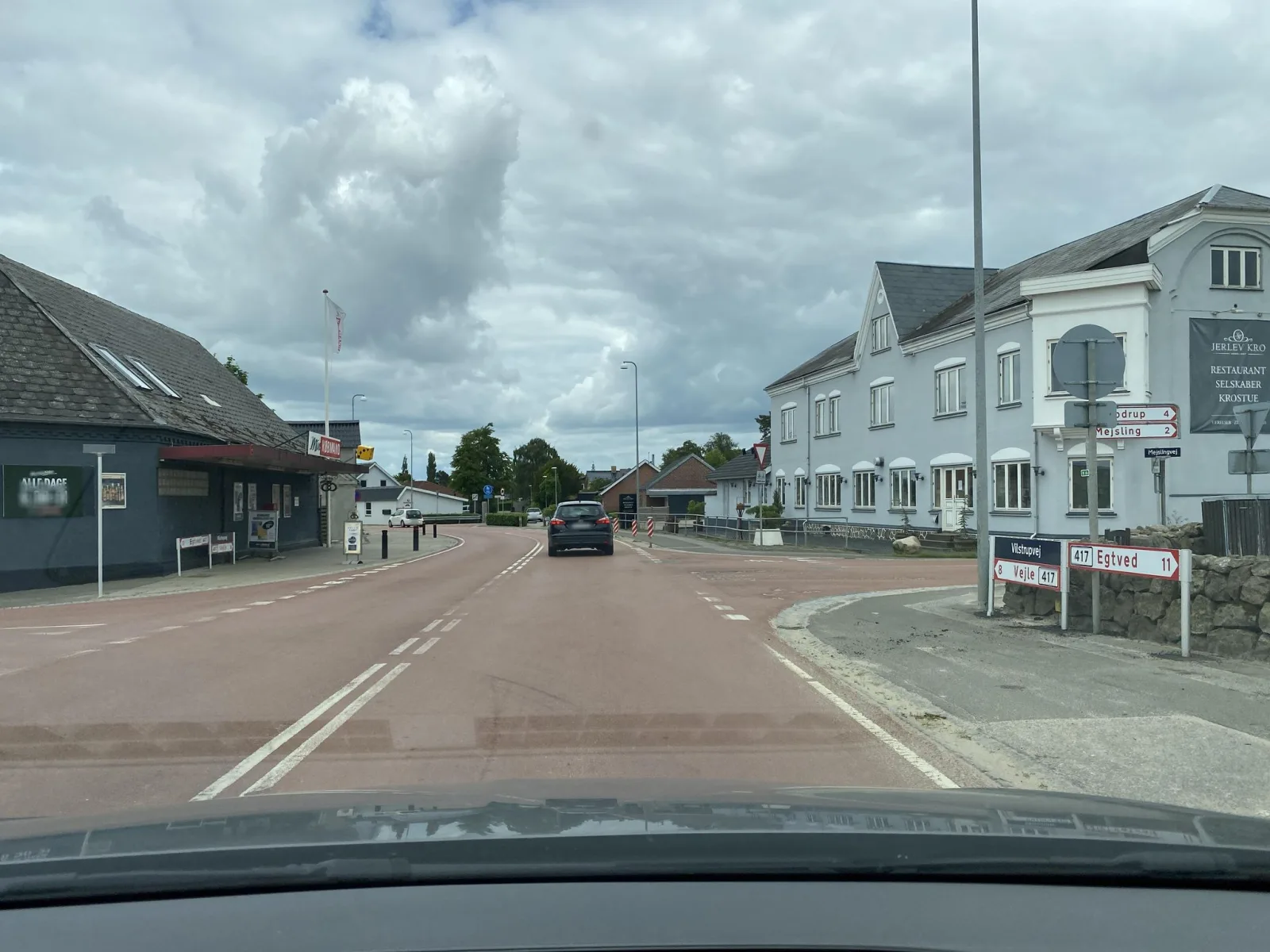 Mapillary-foto nær Jerlev Kro